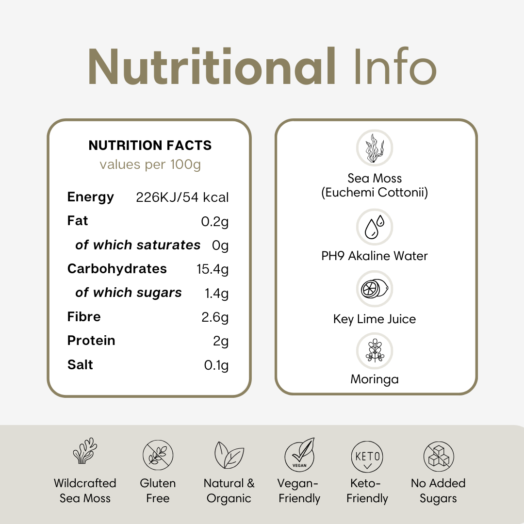 Sea Moss Gel with Moringa